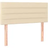 vidaXL Tête de lit Crème 90x5x78/88 cm Tissu