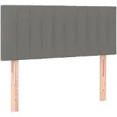 vidaXL Tête de lit gris foncé 80x5x78/88 cm Tissu