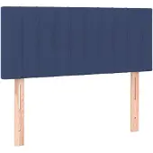 vidaXL Tête de lit bleu 100x5x78/88 cm Tissu