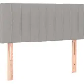 vidaXL Tête de lit gris clair 80x5x78/88 cm Tissu