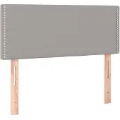 vidaXL Tête de lit gris clair 80x5x78/88 cm Tissu