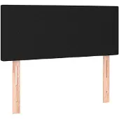 vidaXL Tête de lit noir 90x5x78/88 cm Tissu