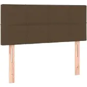 vidaXL Tête de lit marron foncé 90x5x78/88 cm Tissu