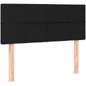 vidaXL Tête de lit noir 80x5x78/88 cm Tissu