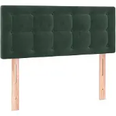 vidaXL Tête de lit vert foncé 100x5x78/88 cm velours