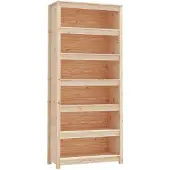 vidaXL Bibliothèque 80x35x183 cm Bois de pin massif