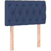 vidaXL Tête de lit bleu 80x7x78/88 cm Tissu