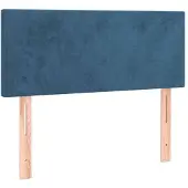 vidaXL Tête de lit bleu foncé 100x5x78/88 cm velours