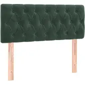 vidaXL Tête de lit vert foncé 90x7x78/88 cm velours