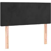 vidaXL Tête de lit noir 100x5x78/88 cm velours