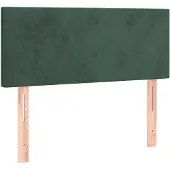 vidaXL Tête de lit vert foncé 90x5x78/88 cm velours