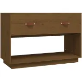 vidaXL Armoire TV brun miel 90x40x60 cm pin massif