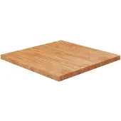 vidaXL Dessus de table carré Marron clair 80x80x4cm Bois chêne traité