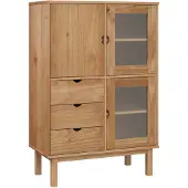 vidaXL Highboard OTTA 85x43x125 cm Pin massif