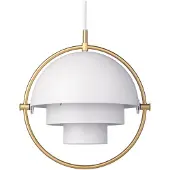Gubi Suspension , Multi-Lite, dimmable, Or / laiton, Salon / séjour, Métal, Design