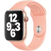 Apple Watch 42/44 mm Siliconen Horlogeband Sport Grapefruit