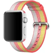Apple Bracelet Nylon tissé Watch 42mm / 44mm / 45mm / 49mm - Rouge