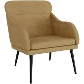 vidaXL Fauteuil Marron 63x76x80 cm Velours