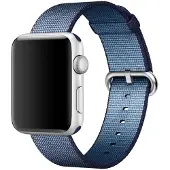 Apple Bracelet Nylon tissé Watch 38mm / 40mm / 41mm - Bleu nuit