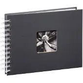 Hama Fine Art à spirales gris 28x24 50 pages blanches 2112