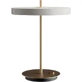 UMAGE Lampe de Table , Asteria Table, dimmable, Gris, Salon / séjour, Aluminium, Design