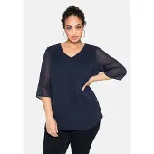 Sheego Tunique bleu marine
