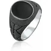 KUZZOI Bague noir