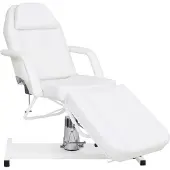 vidaXL Table de massage Blanc 180x62x(87-112) cm