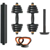 Fed Kit Haltères V2+barre+kettlebell 30kg