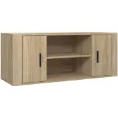 vidaXL Armoire TV Chêne Sonoma 100x35x40 cm Bois composite