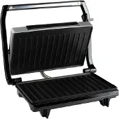 Alpina Contact grill - Appareil à toasts - Revêtement antiadhésif - 700W - inox/noir