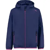 CMP Unisexe, Vestes de pluie, Hoodie Rain, Bleu, (140)