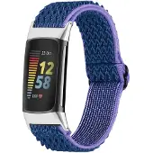 IMoshion Bracelet en nylon élastique Fitbit Charge 5 - Bleu foncé