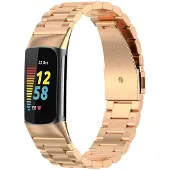IMoshion Bracelet en acier pour Fitbit Charge 5 - Rose Doré