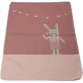 David Fussenegger Couverture Bébé David Fussenegger Juwel Bunny Rabbit Rouge-90 x 70 cm