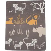 David Fussenegger Couverture Bébé David Fussenegger Juwel Jungle Marron-90 x 70 cm