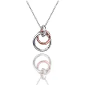 Hot Diamonds Eternity Collier bicolore, (Argent 925, 40 - 45 cm)