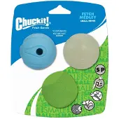 Chuckit! Fetch Medley 3-Pk - 3 Balles M Ø 6,5cm - Pour Chien