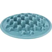 Trixie Tapis de repas Slow Feeding Pillars, bleu
