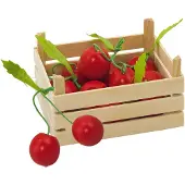 Goki Kirschen in Obstkiste