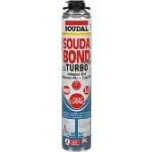 Soudal Mousse SoudaBond Turbo Polyuréthane Pistolet 750 ml