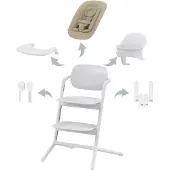 Cybex Lemo2 4 In 1 Set Home Highchair Argenté Enfants