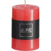 Jline Bougie cylindrique rouge s18h