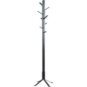 Home4You Portemanteau debout Vinci - acier peint par poudrage noir
