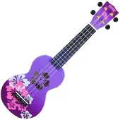 Mahalo Hibiscus Hibiscus Purple Burst Ukulélé soprano