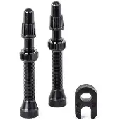 Hutchinson Valves Presta Tubeless 2 unités Noir 44 mm Noir 44 mm