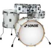 Sonor AQ2 20 5pc Drum Kit With Hardware & Throne White Pearl