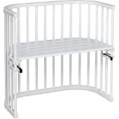 Babybay Berceau Lit Bébé Cododo Original Blanc Verni