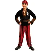 MOM Bandana Pirate Kids Costume Rouge 10-12 Years Enfants