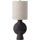 Bloomingville Lampe de table terre cuite - marron